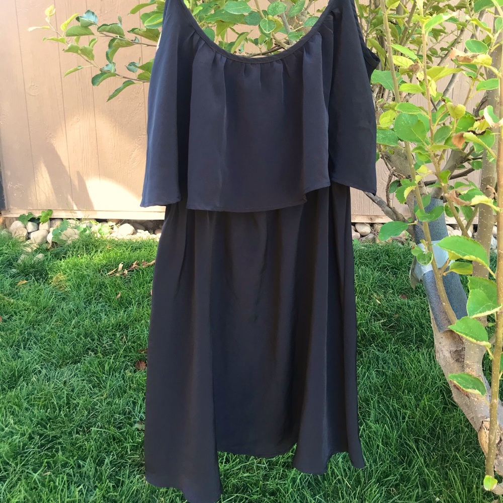 Black tiered summer dress